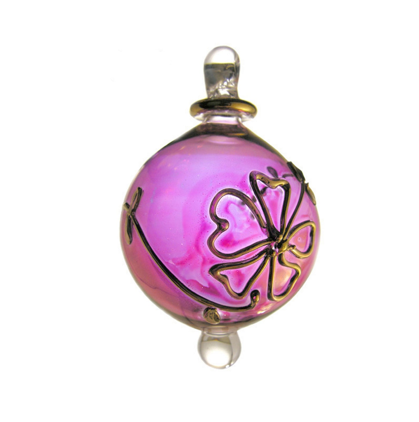 Lovely Engraved Glass ornaments Egyptian Glass H: 5.9 inch for valentine's day , Christmas tree and wedding decoration