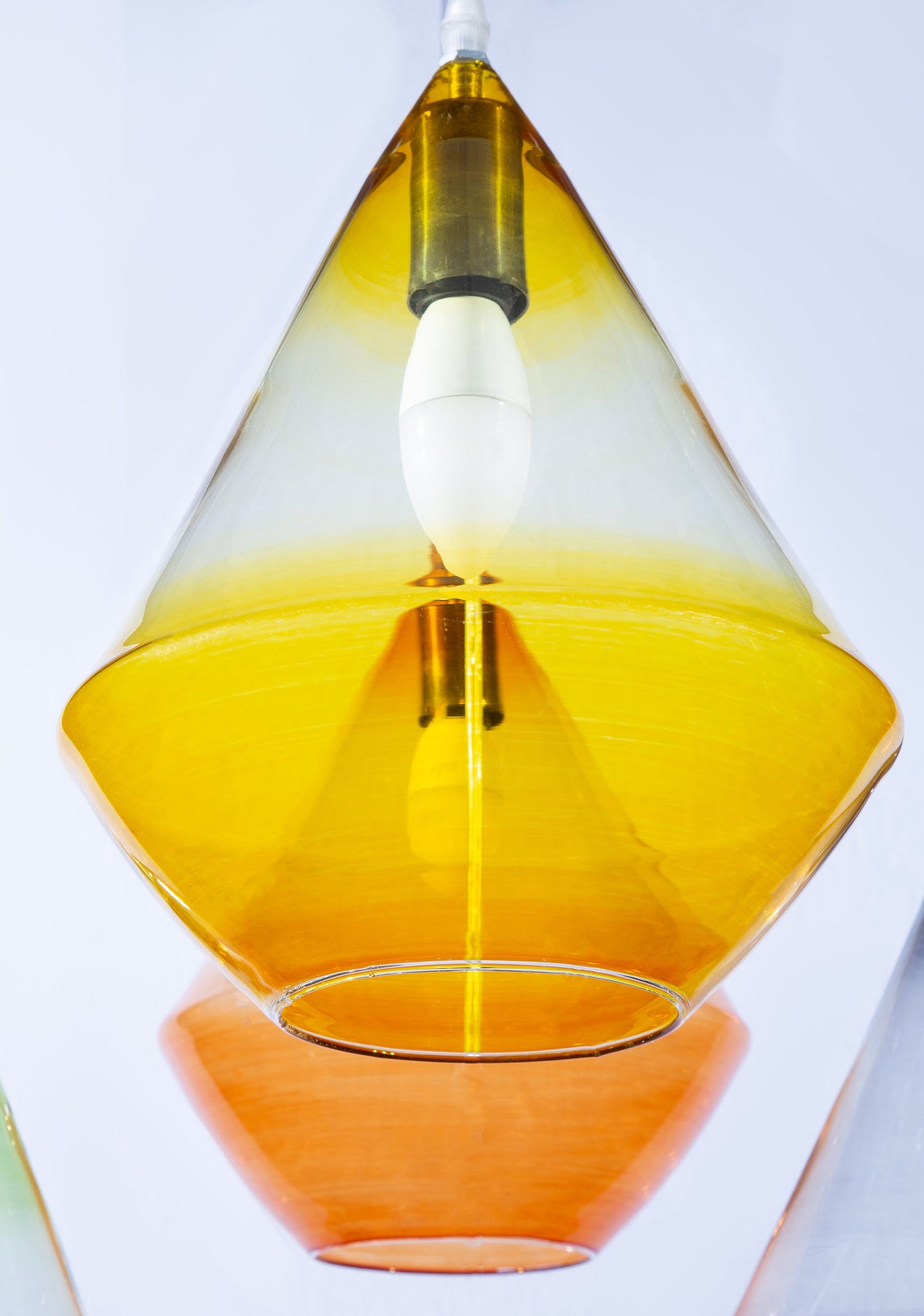 Set of 5 MultiColors glass pendant lighting chandelier pendant light, Ceiling lamp, chandelier ,Modern-blown-glass crystal light fixtures