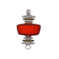 Large Engraved red Glass ornamnets for valentine's day Egyptian Glass H: 5.9 inch , Christmas and Wedding