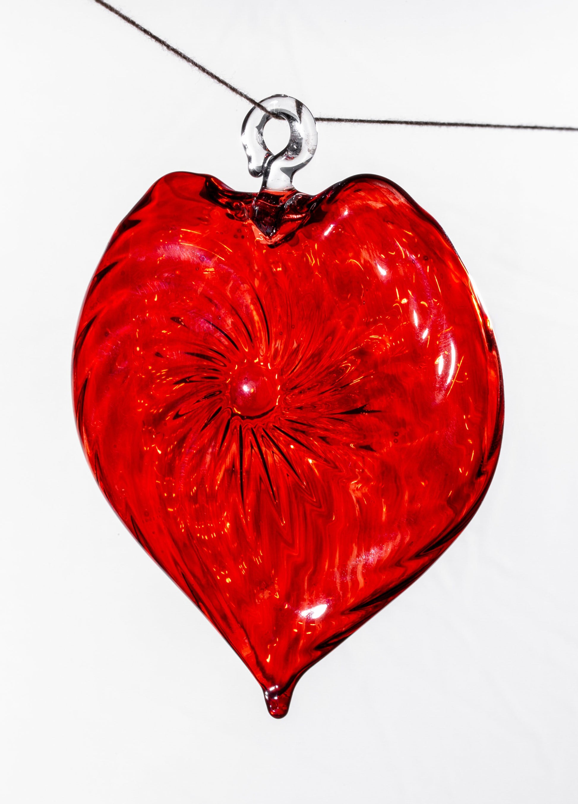 Christmas tree Red Heart Ornament tree glassblowing