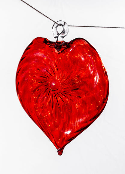 Christmas tree Red Heart Ornament tree glassblowing