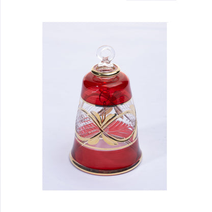 Christmas Bell engraved and trimmed with 14K Gold multicolor