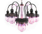 handmade chandeliers with engraved glass purer