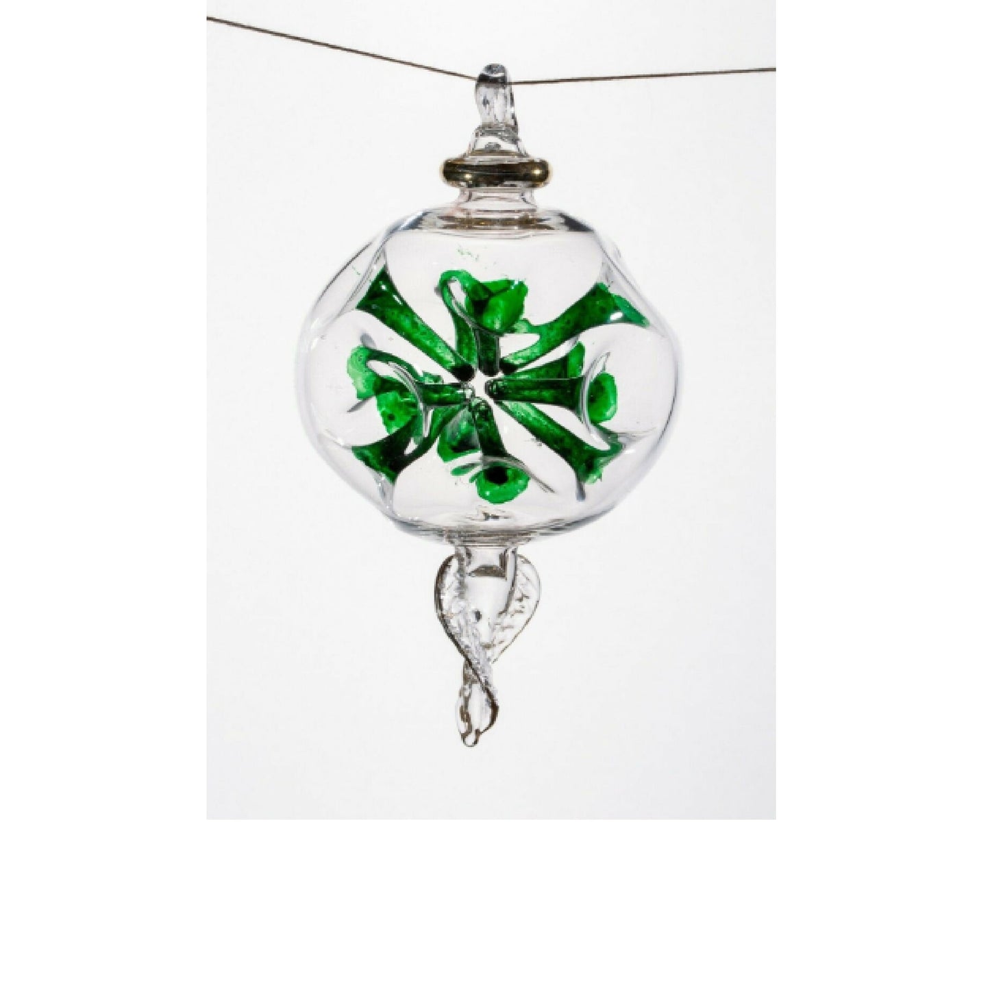 Multicolor Christmas Tree Glass Ornament- Handmade Christmas Ornament - Christmas Tree Decoration - Christmas ball Ornament - christmas gift