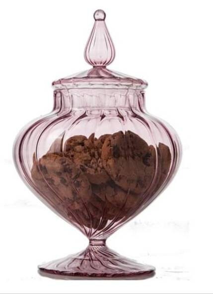 Hand blown Candy Dish hand made New vantage ornaments gift