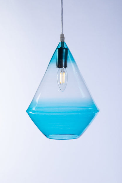 Gradient Blue Pendant Lighting For Home Decoration Chandelier Light and Lighting Art Glass and Lights Ceiling Light Fixtures