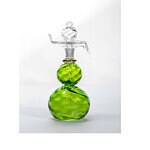 Set of 14 Blown Glass Perfume Bottle Hand Made Home Decor