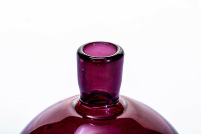 Art glass home decor glass perfume bottle decanter purple brown color