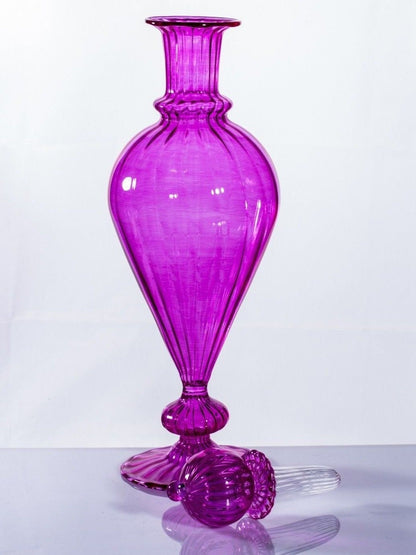 V Blown Glass Large Over-sized Perfume Bottle Handmade Home Decor Romantic Gift