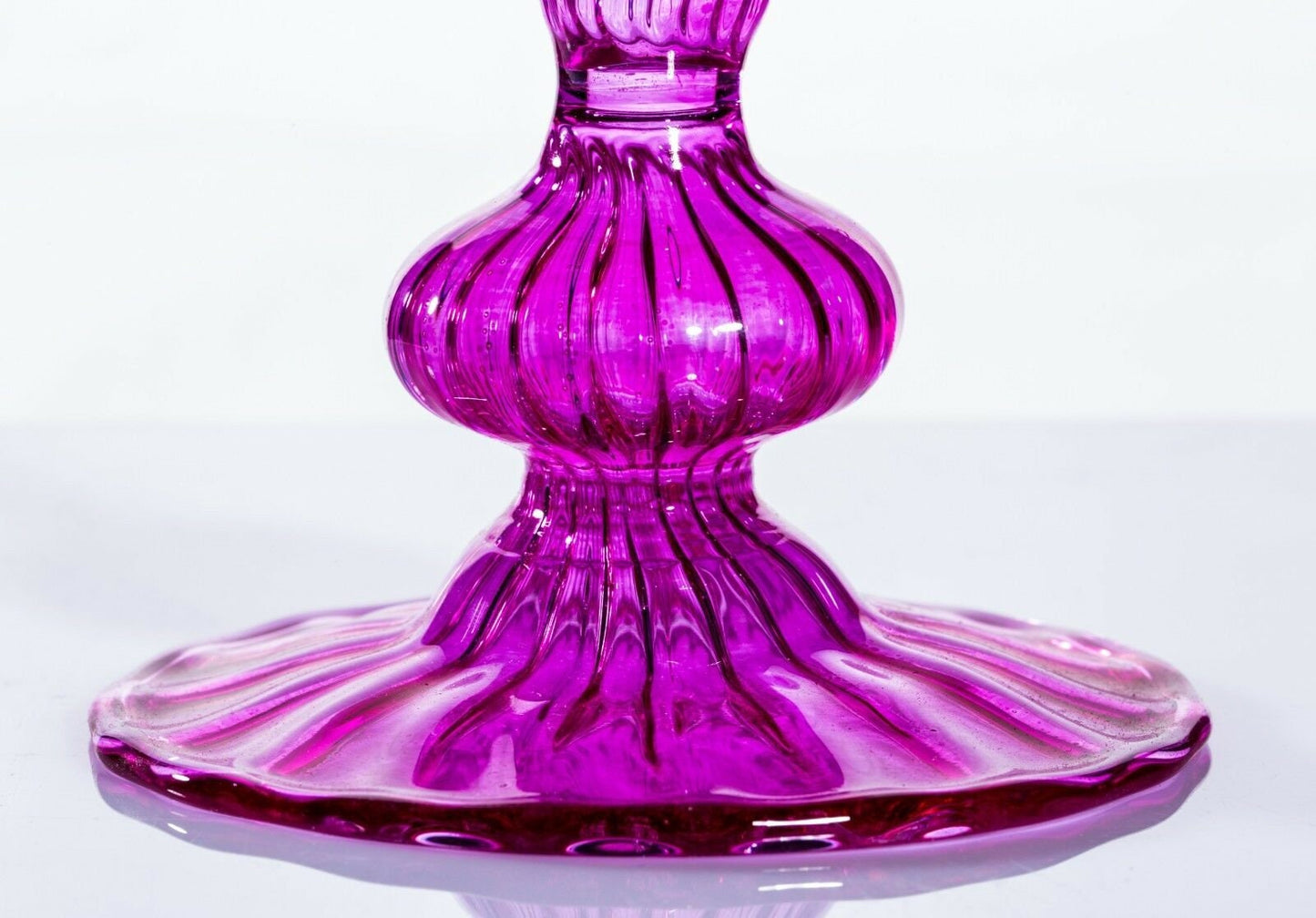 V Blown Glass Large Over-sized Perfume Bottle Handmade Home Decor Romantic Gift