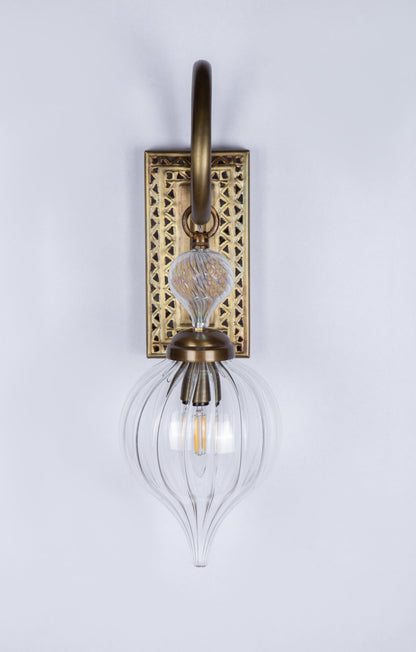 Vintage wall light sconce design, sconces lighting from glassblowing studio home art deco light fixture, Arabian edition