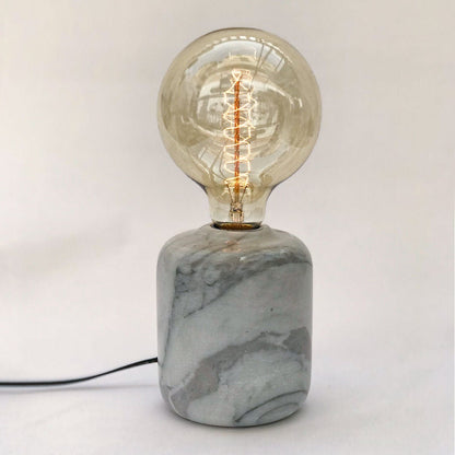 Custom Handmade Table lamp , Marble side lamp - Available in different colors