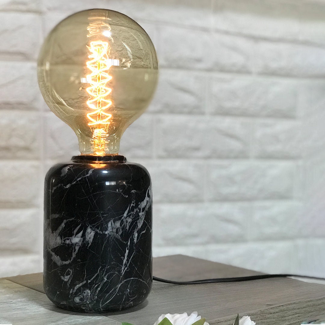 Custom Handmade Table lamp , Marble side lamp - Available in different colors