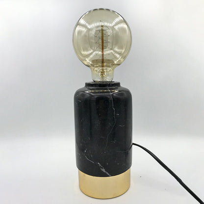 Marble side lamp With Brass - Available in different colors