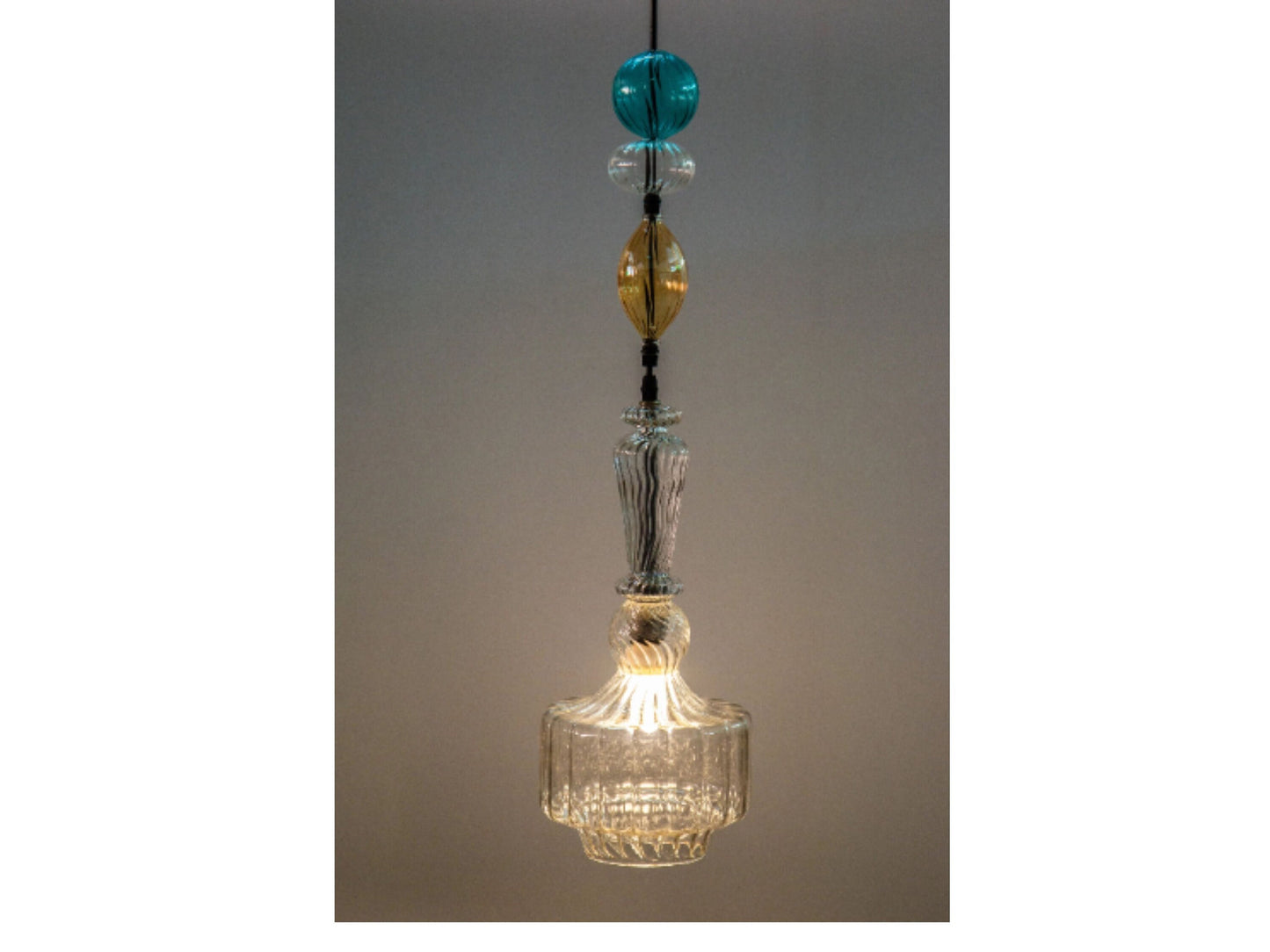 multi-colors handmade glassblowing 14 inch height pendant lighting lighting fixtures