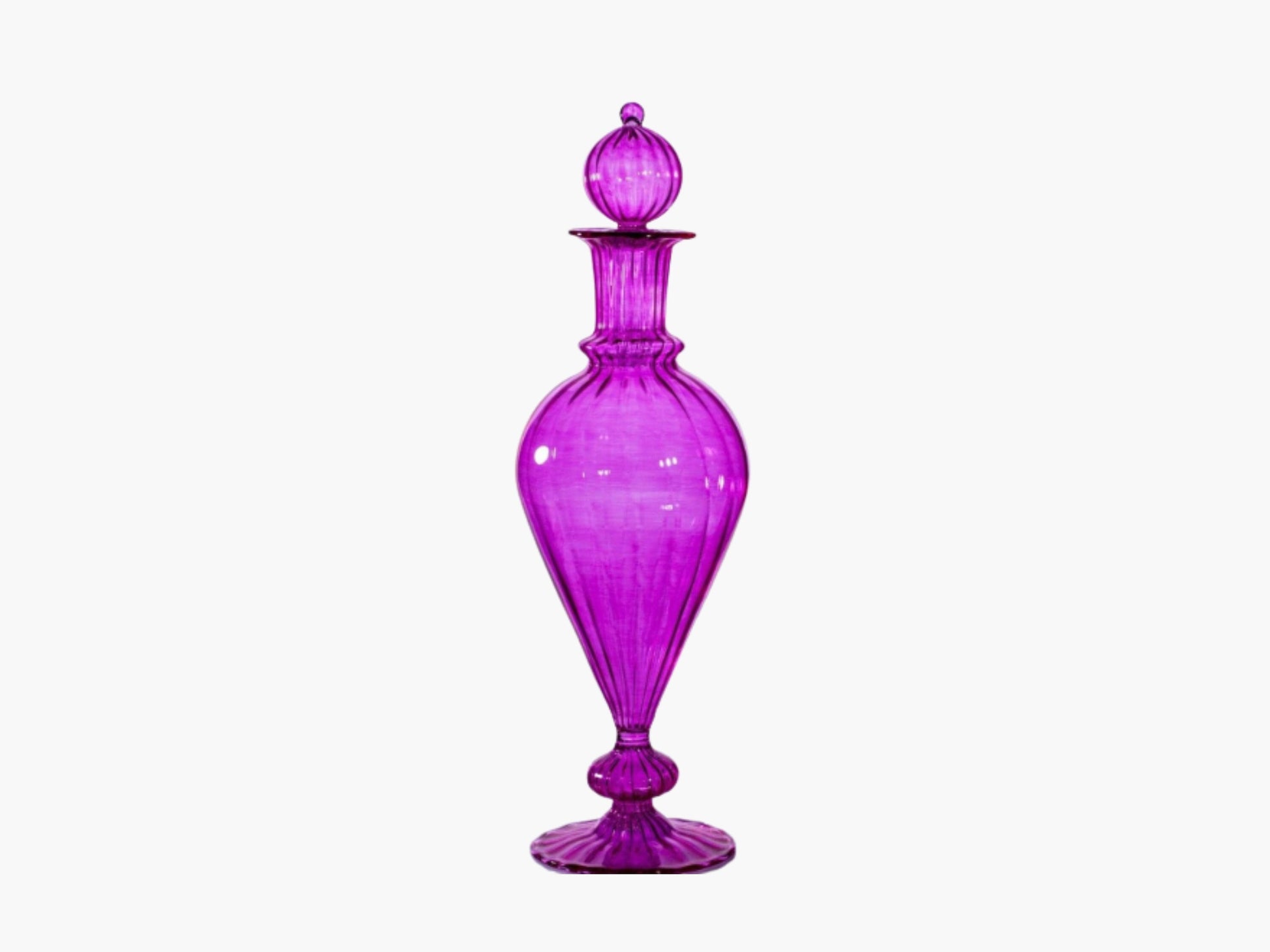 V Blown Glass Large Over-sized Perfume Bottle Handmade Home Decor Romantic Gift