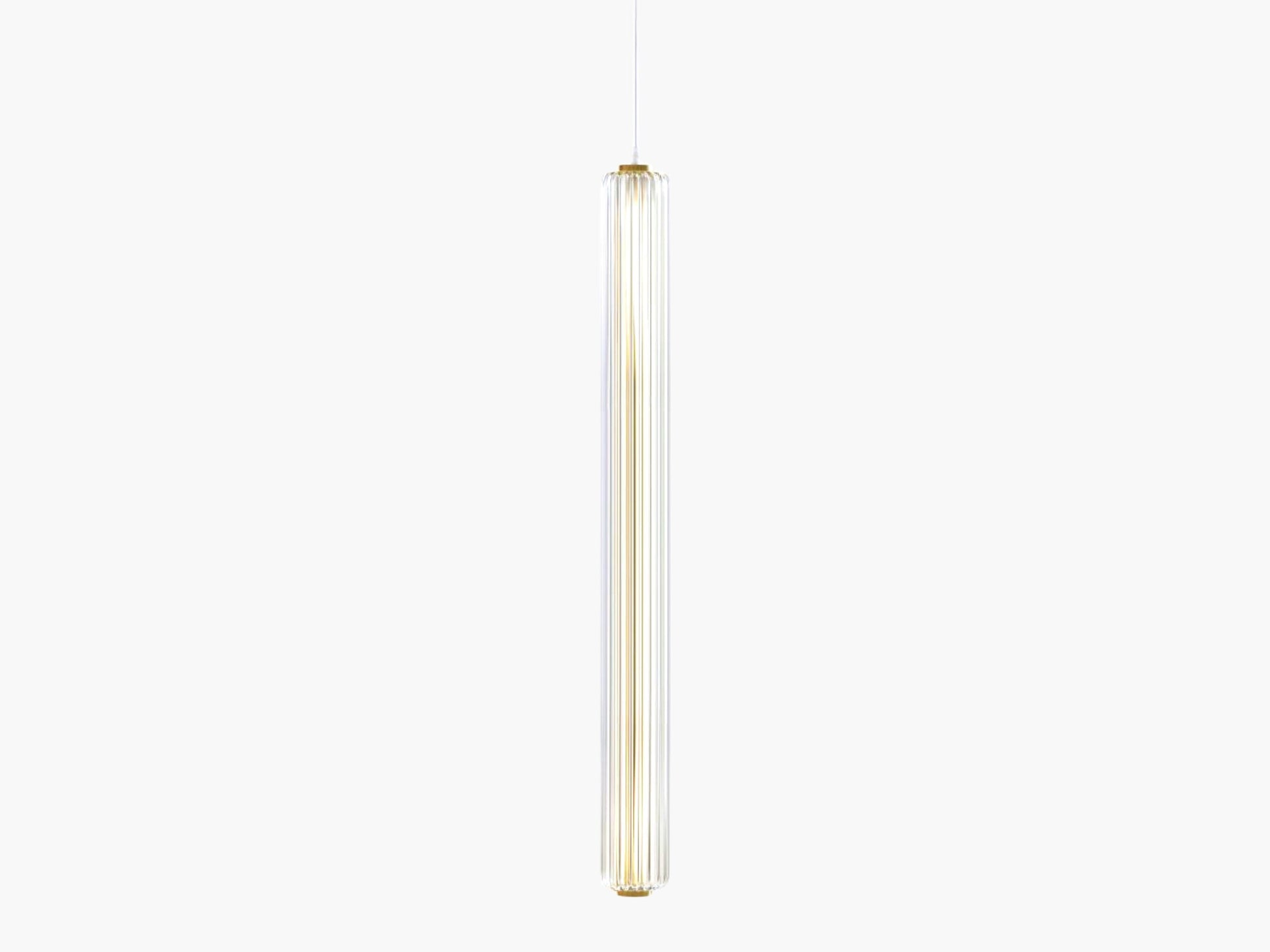 Modern Unique Industrial Hand Made Linear Illuminating Glass Blowing line pendant Could be module vertical or horizontal, Ceiling Light Deco