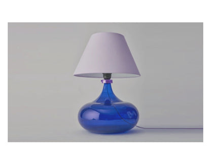 Bedside Lamp - Modern Table Lamp Concave circle - multi color - special Home Decor - Blue Hued Lamp - Side Bed Table Lamp - Handmade