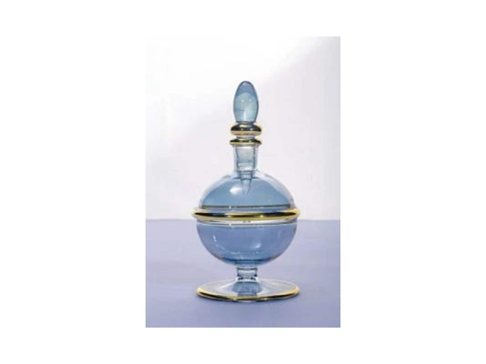 Egyptian Pharaoh 14K Gold Perfume Bottle Decanter Old Fashion Home Decoration