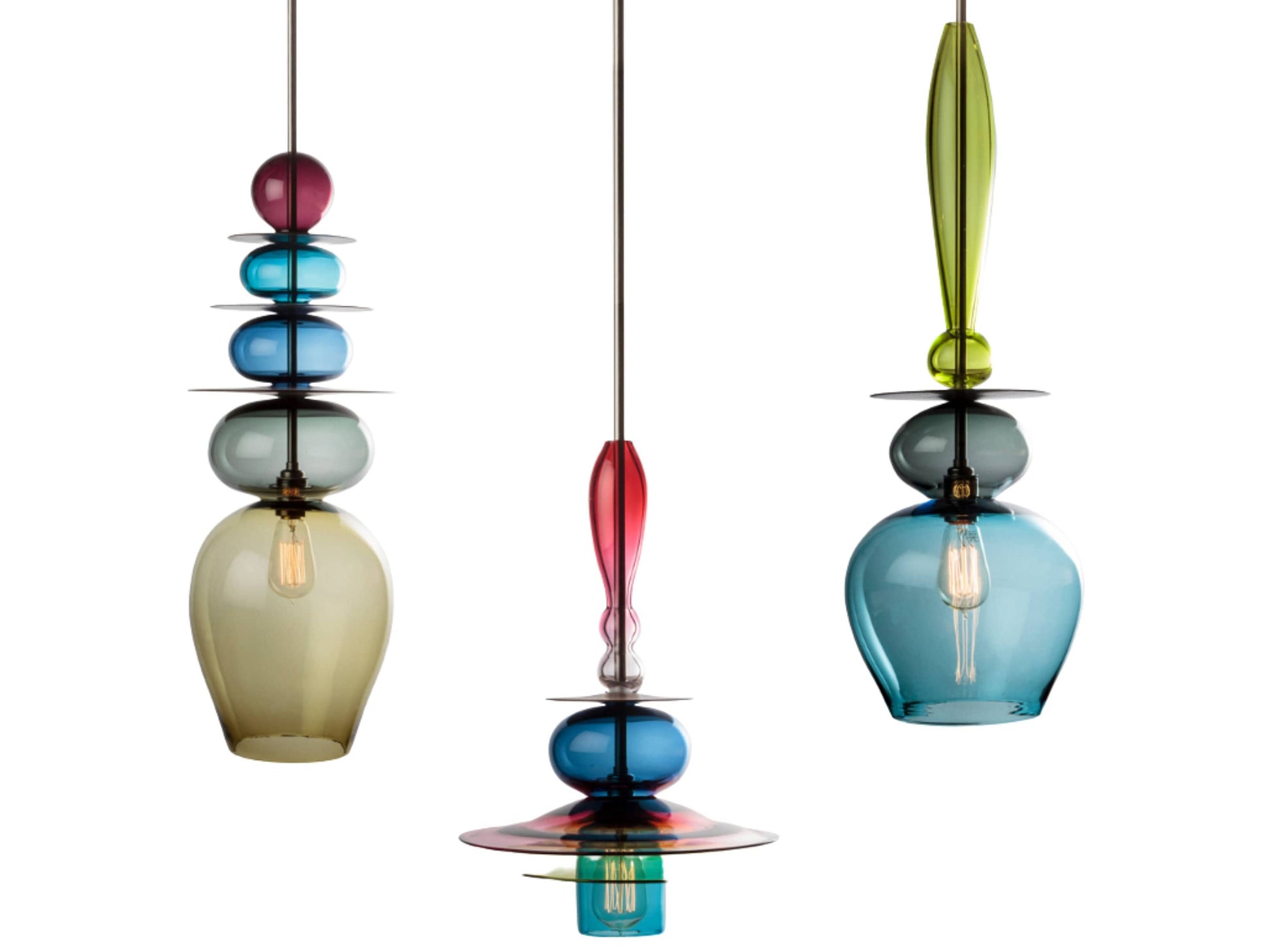 Modern Pendant light, Multicolor custom Light Pendant, Kitchen Island Pendant Light, Hanging light, Ceiling Light, Glass Pendant Fixture