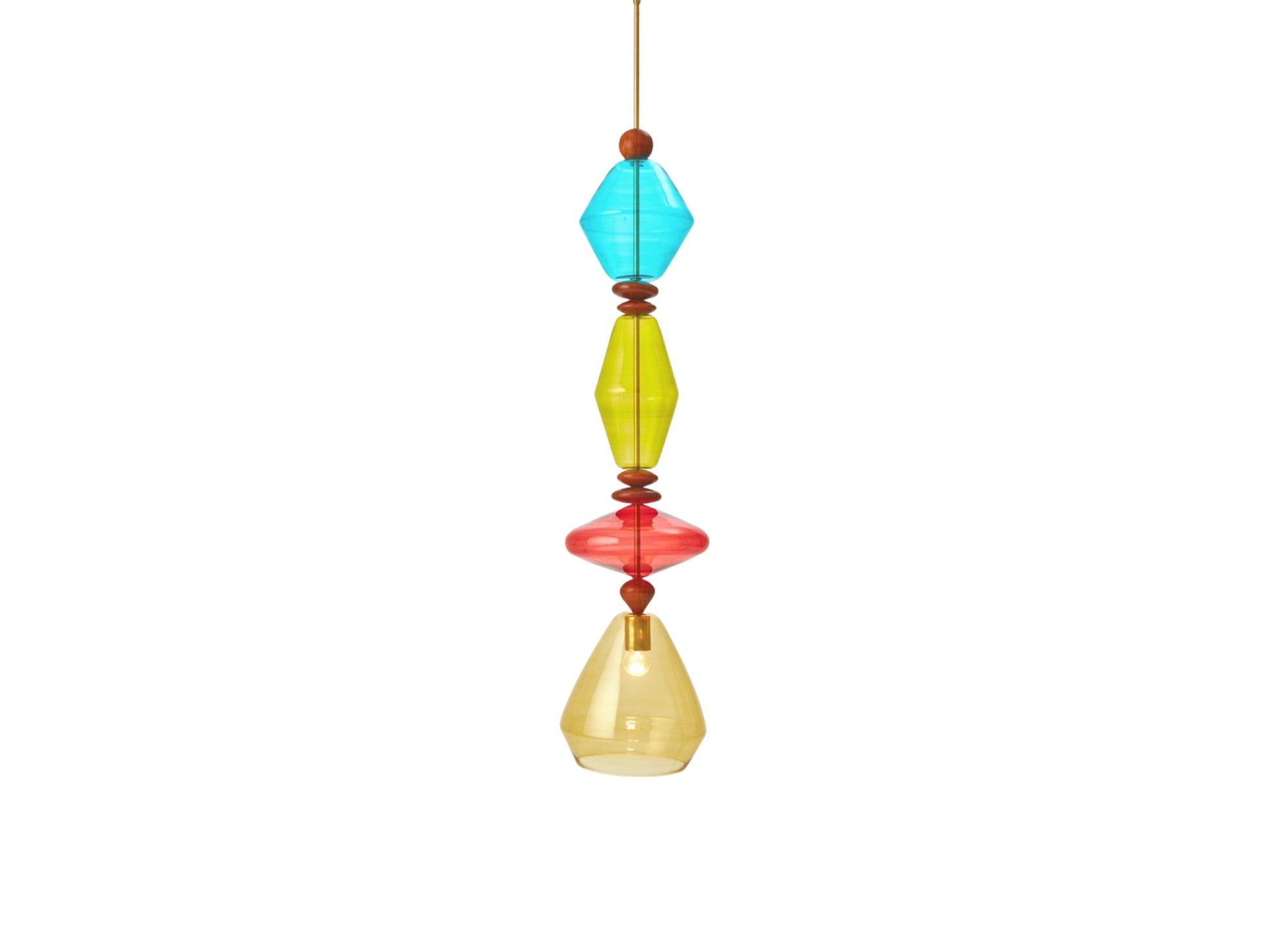 Modern pendant glass light, hand made Light Fixtures Hand Painted Color Long glass, Ceiling Lights, Lighting Deco Design, Home, Living