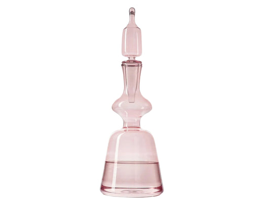 Fragrance Decanter Hand Blown Glass Art , Vintage Classic Decanter bottle with stopper ,custom decanter , Handmade Blown Glass Bottle, Gift