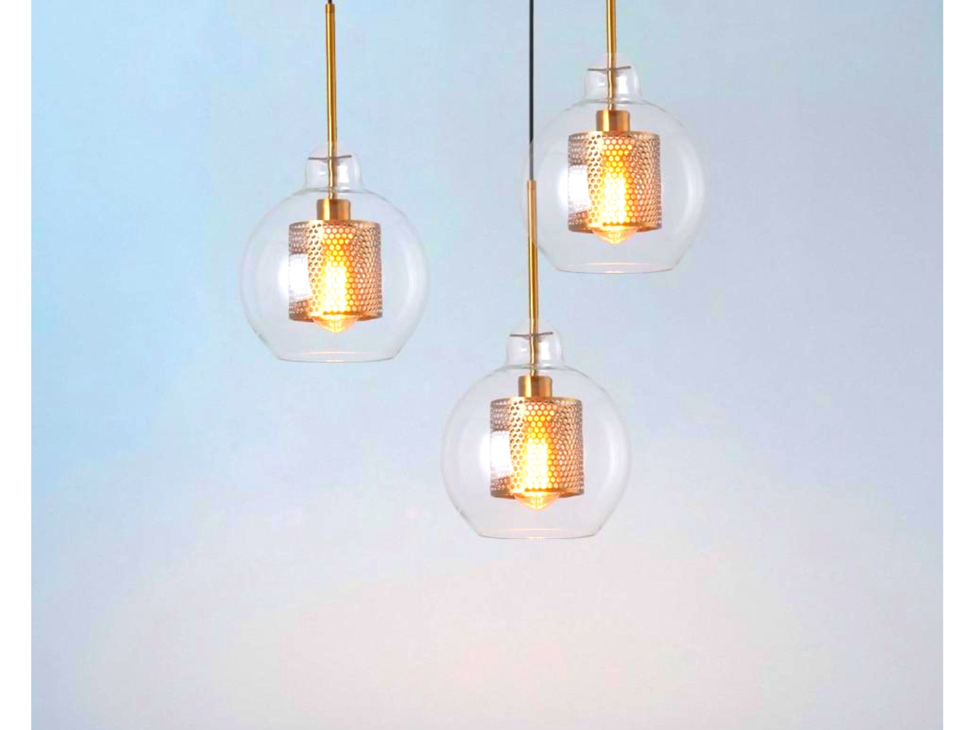Kitchen Pendants, Modern Glass Ball Chandelier, Custom Pendant lights, Kitchen Island chandelier, Modern Glass Blown Ceiling light fixtures