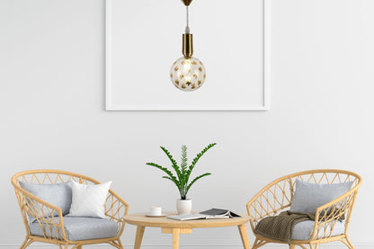 Modern Pendant light - Gold Stars Ceiling light - Handmade Star Engraved Fixture - Custom Pendant light - Living room Hanging light