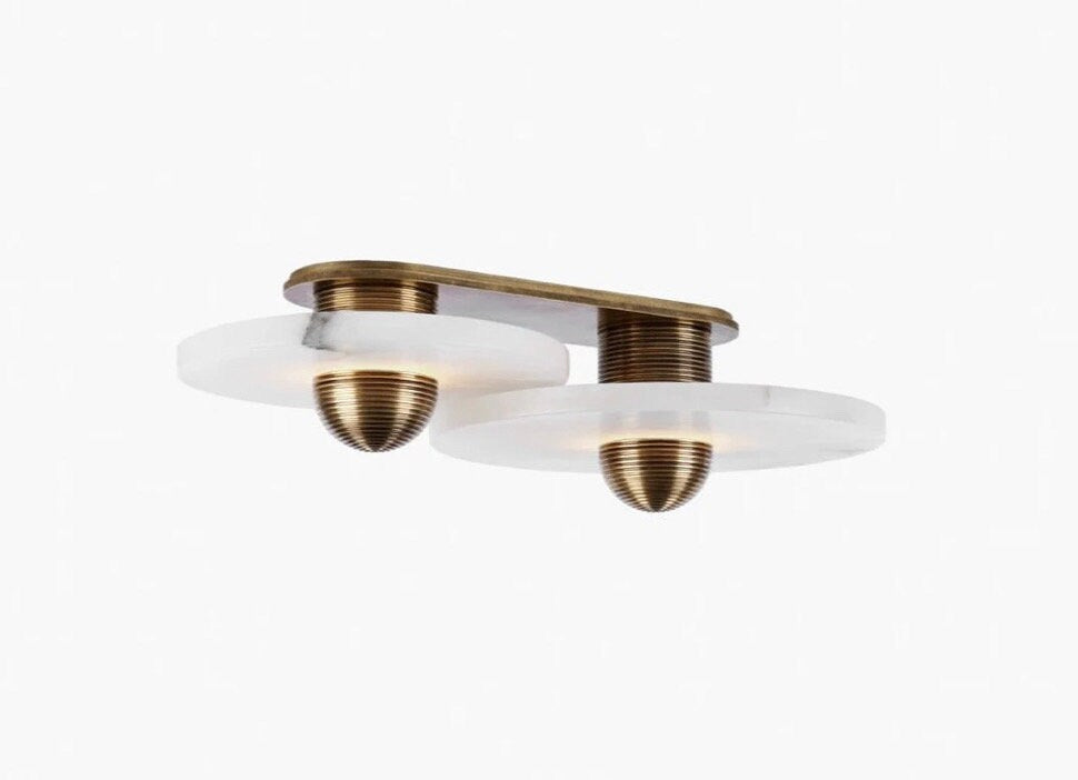 Median 2 Surface Mount - Flushed Pendant Light - Wall Modern Antique Brass light Fixture - Median 2 Surface Light - Ceiling Light Fixture