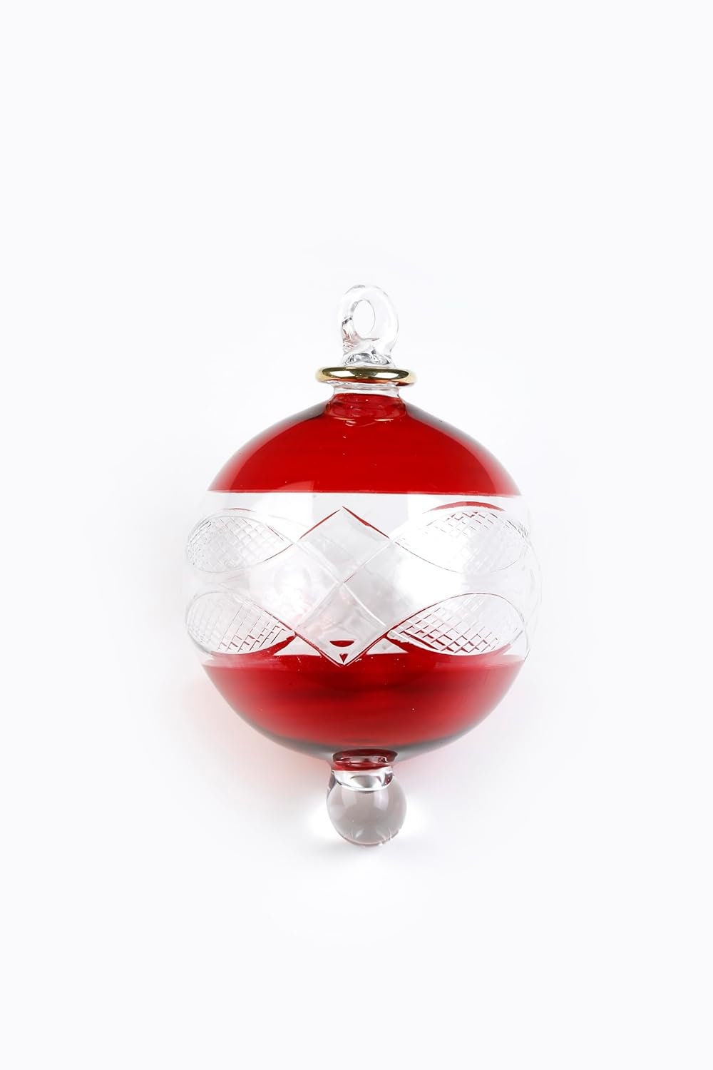 Christmas Glass ornament - Egyptian Glass valentine's day - Christmas and Wedding - Christmas Tree Glass Ornament - Handmade Christmas Gift