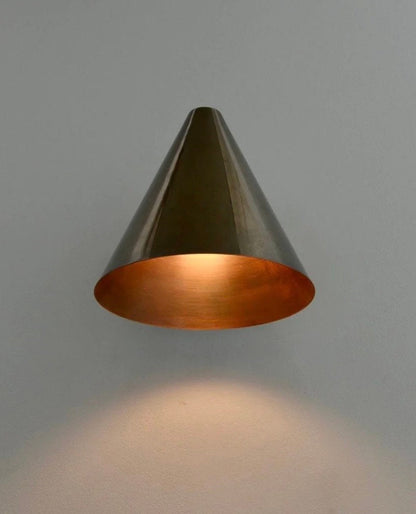 Handmade Light Cone Shape - Vintage Wall Light - Mid Century Brass Light - Wall light Fixture - Custom Bed side Lighting - Wall Light Sconce