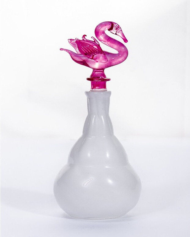 Flamengo Shape Decenter - Perfume Bottle With Stopper - Handmade Home Decor Decenter - BlownGlass Decenter - Handmade Gift - Decenter Bottle