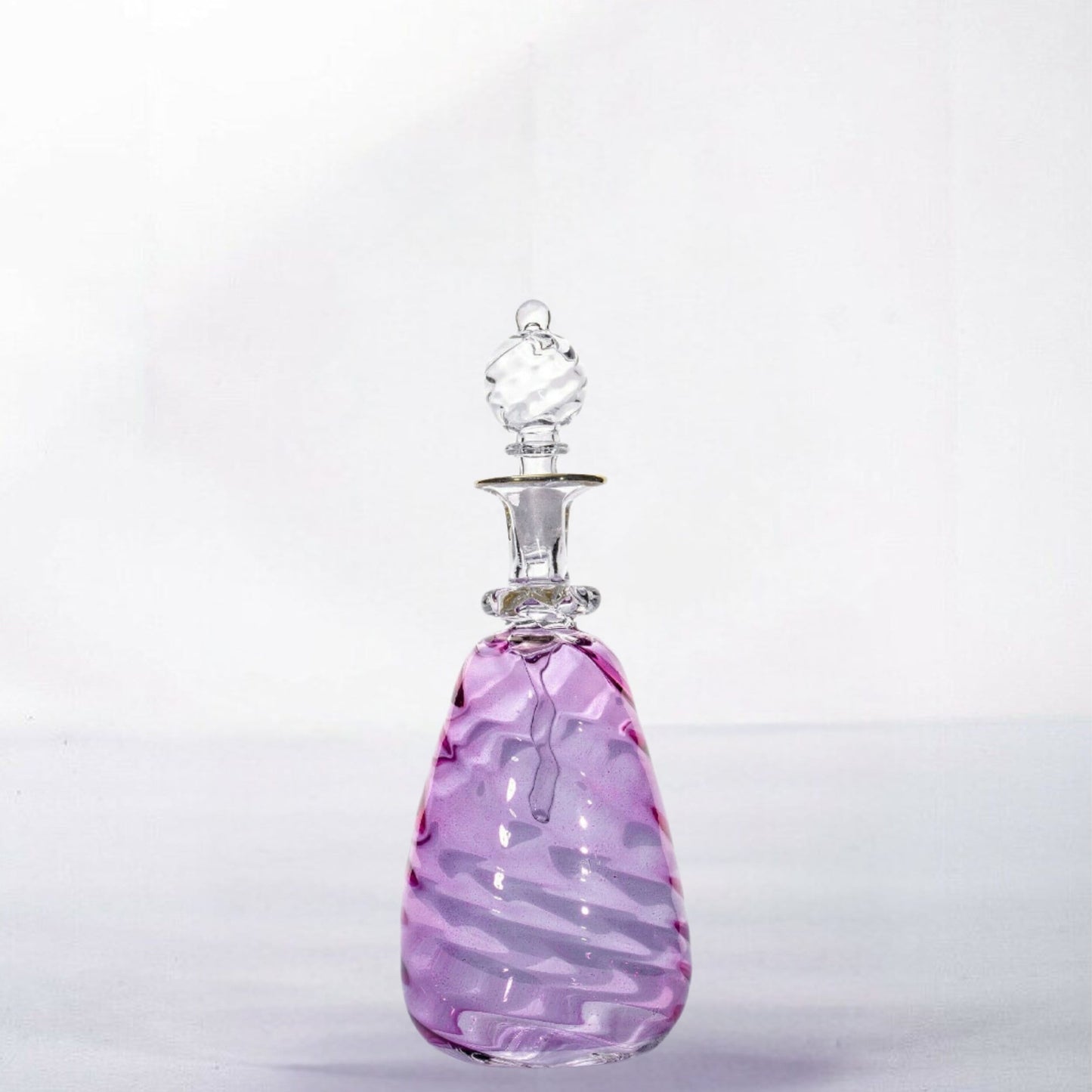 Perfume Glass Bottle - Handmade Decorative Glass - Custom Perfume Bottle - Romantic Gift - Glass Decenter - Perfume bottle with Stopper