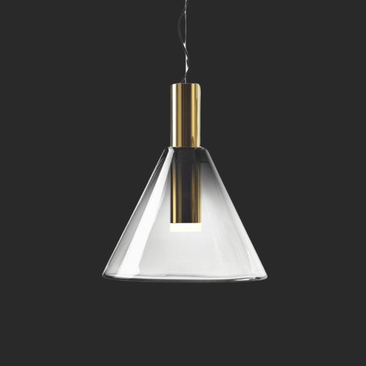 Cone Pendant Light - Modern Pendant Light - Living Room Pendant light - Home & Office Decoration - Hotel Bar pendants - Pure Brass Handmade