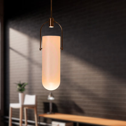 Modern Pendant Light - Arc Well Pendant Light - Ceiling Light - Glass Blowing Pendant Light - Hotel Bar pendant Light - Brass Pendant Light