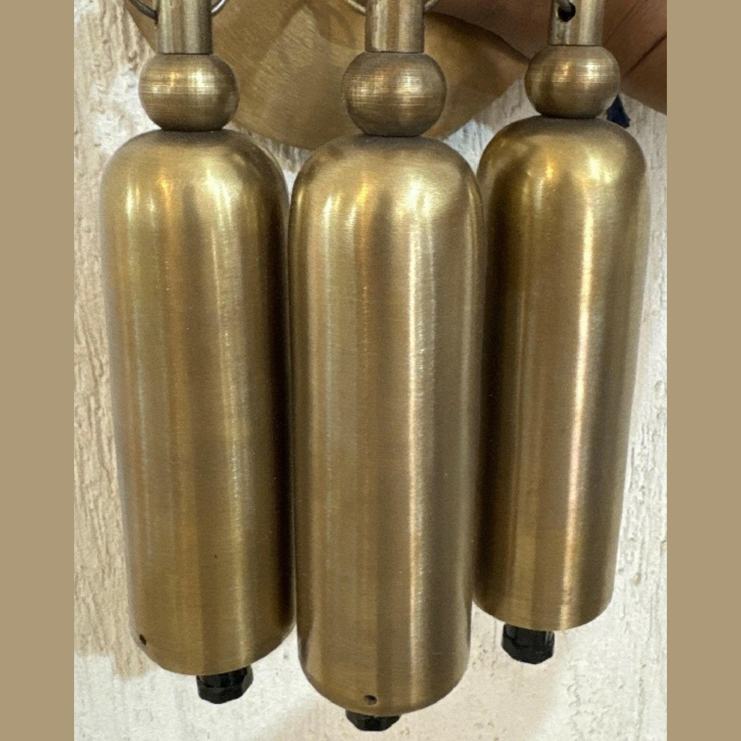 Tassel 3 Sconce - Glass Tube Wall Light Sconce - Modern Brass Light Fixture - Cylinder Glass Wall Sconce - Frosted Glass Antique Fixture