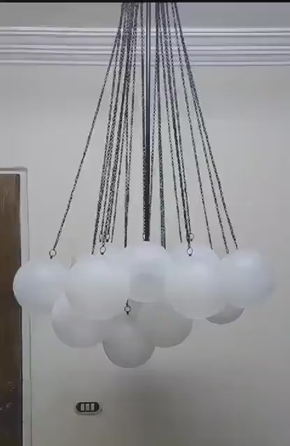 Cloud 19 Chandelier Light , Modern Pendant Light, hanging light Fixture, Glass Blown, Celing lamp, lighting for Home and office